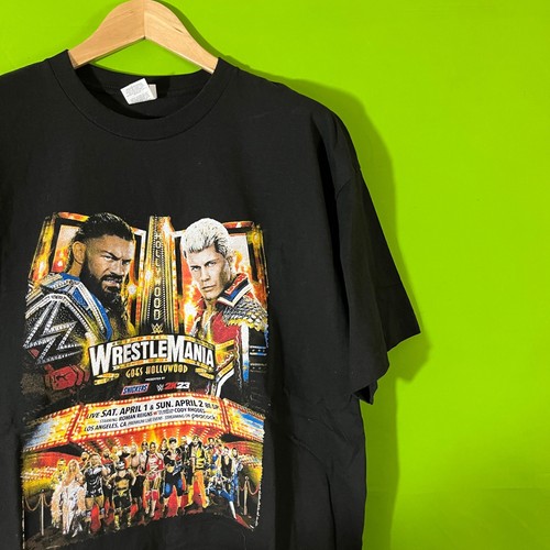 XXL WWE WrestleMania Hollywood 2023 Shirt Roman Reigns Cody Rhodes Dwayne Snoop