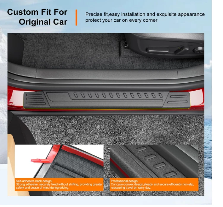 Protector de umbral de puerta compatible con accesorios Kia Sorento 2021-2025 Foto 2 de 4