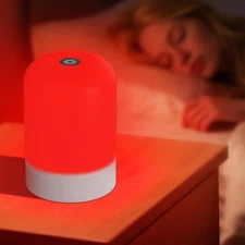 Red Light Therapy Lamp for Sleep & Relaxation – 670nm Bedside Night Light wit...