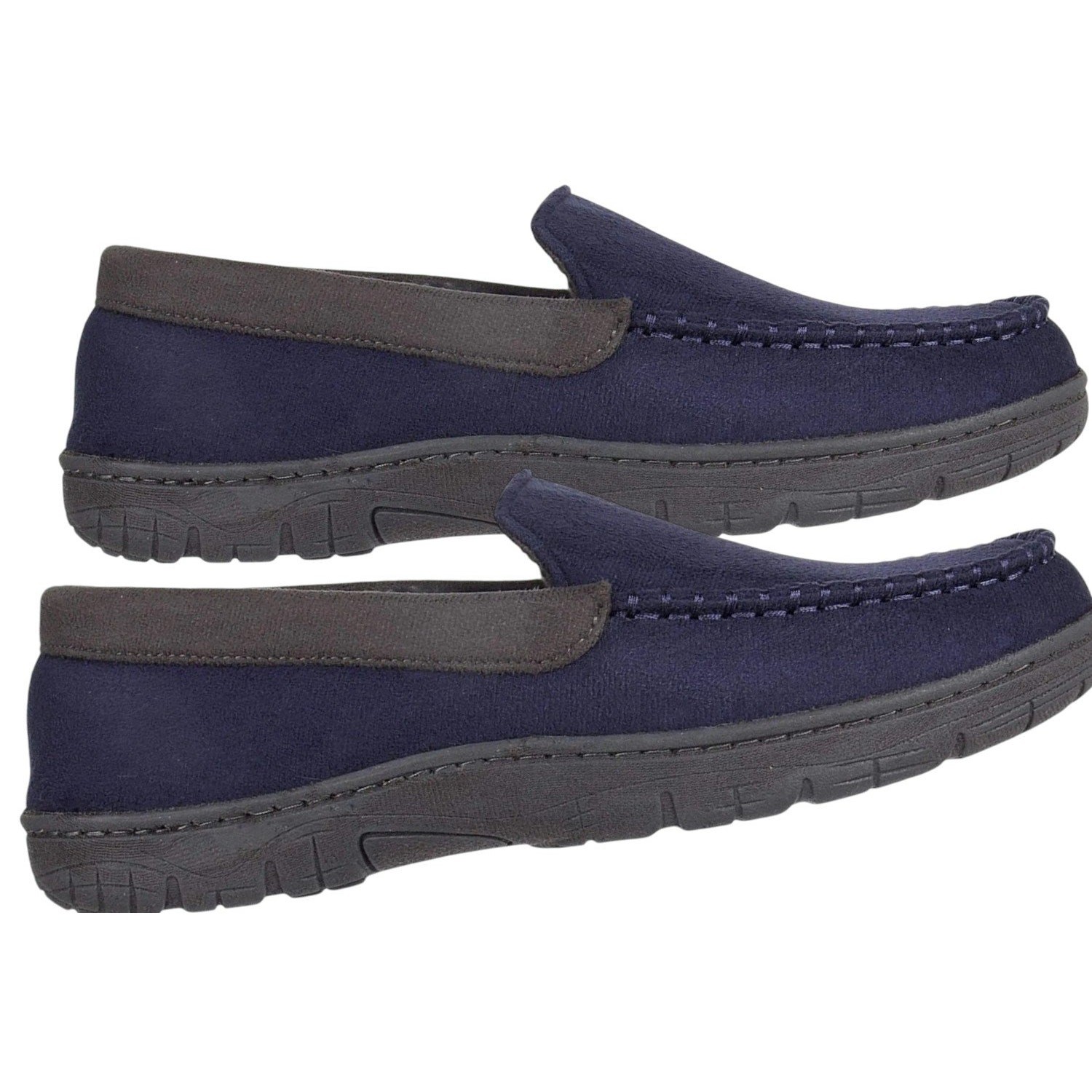Hanes Small Men's Moccasin Slipper House Shoe, ID/OD Sole, M