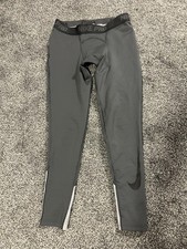 Nike Pro Dri-FIT Boys Youth Full Length Tights Gray