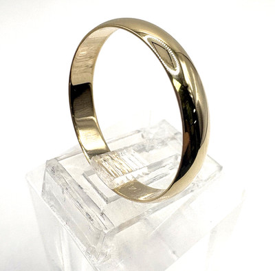 Nachlass 14k Gelbgold 4mm Ehering 2,8g Gr.11 899 $ #772 (24 Stunden Versand)