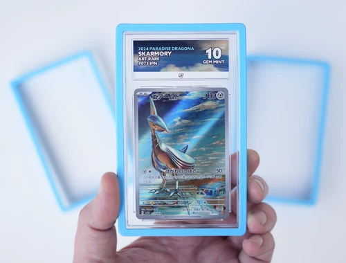 3 x Ace Grading Slab Guard Bumper Case Protector Graded Cards - Squirtle Blue