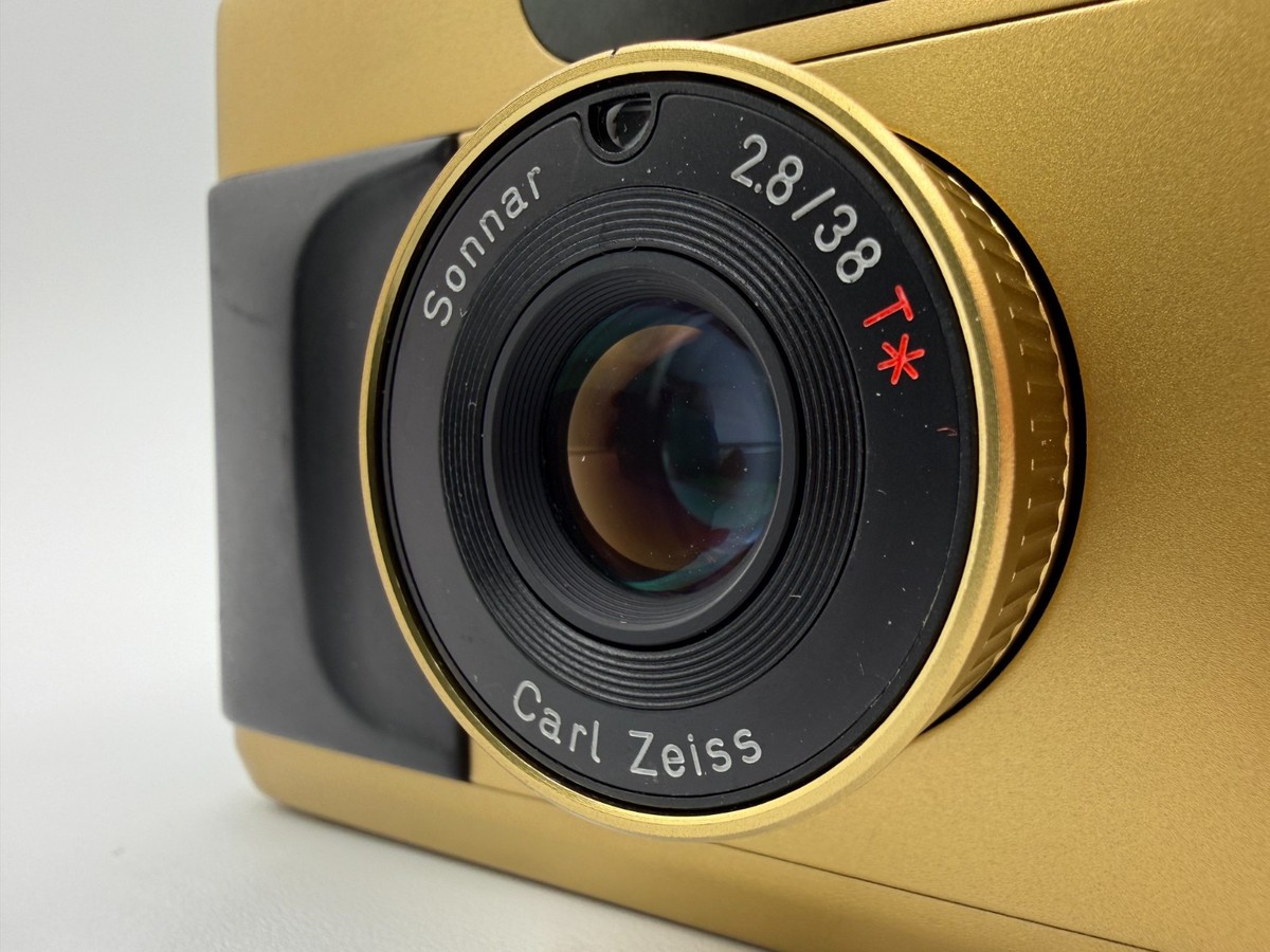 TESTED!ALL WORKS* CONTAX T2 GOLD POINT & SHOOT FILM CAMERA