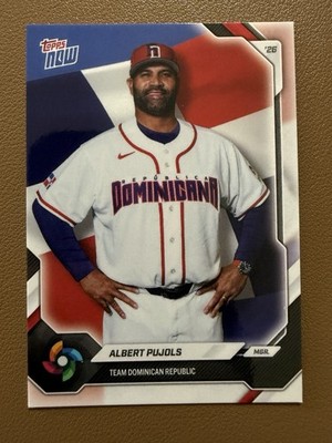 2026 Topps Now Team Dominican Republic Set Coach Albert Pujols #DR12