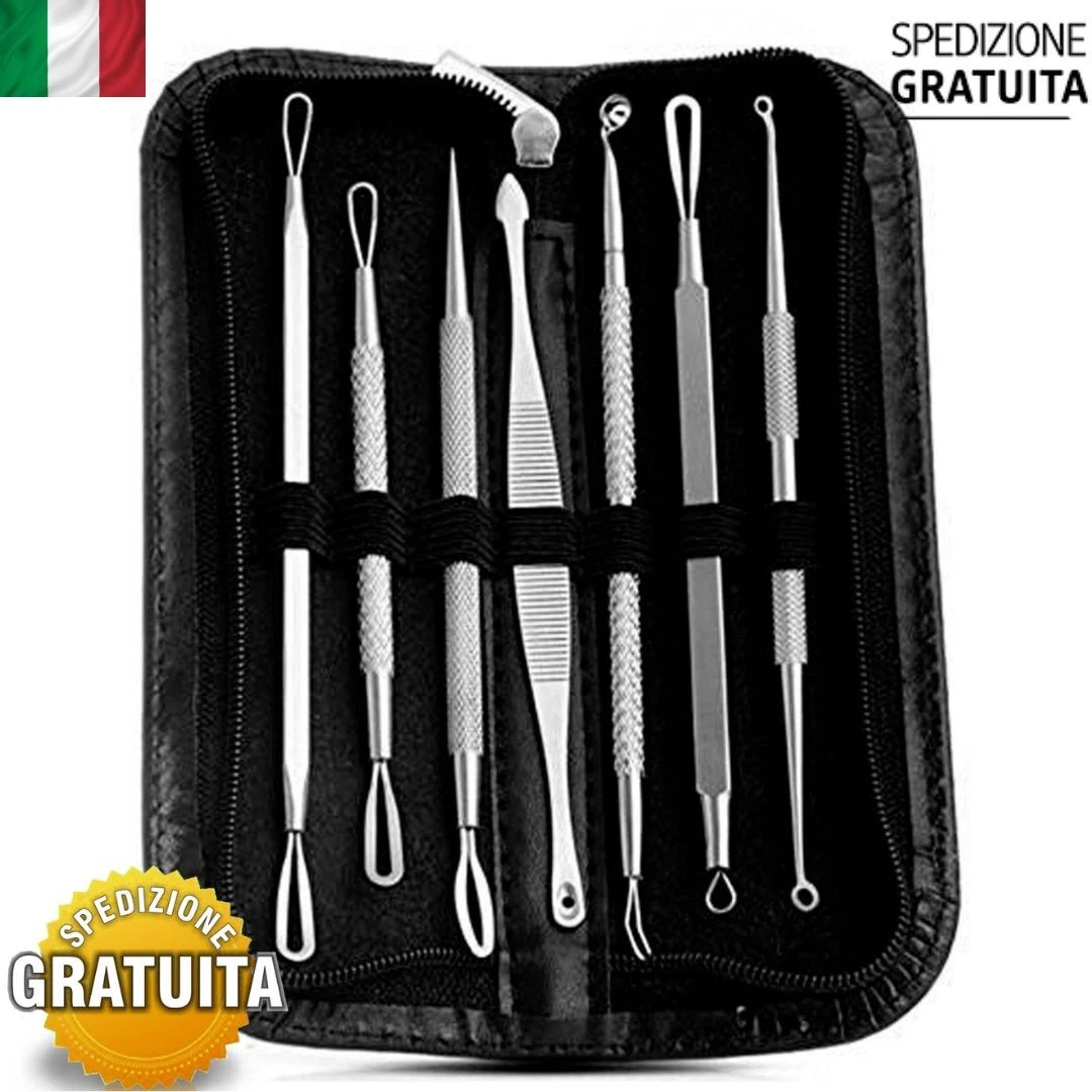 Strumento per la rimozione dei punti neri con 7 strumenti per la pulizia del viso | Leroy Merlin Strumento per la rimozione dei punti neri con 7 strumenti per la pulizia del viso | Leroy Merlin