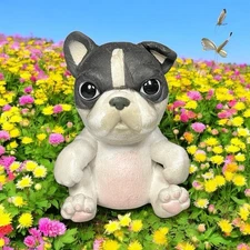 Little Live Pets OMG! Black & White Boston Terrier Dog Puppy Interactive Squishy