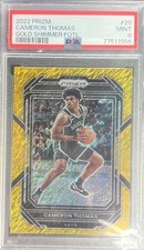 2022 Panini Prizm Cam Thomas Gold Shimmer Prizm 10/10 ebay 1/1 PSA9 POP2 NO 10’s