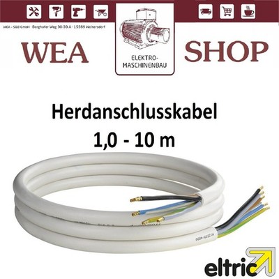HERDANSCHLUSSLEITUNG HERDANSCHLUSSKABEL  5x2,5 mm² HERDLEITUNG KABEL HERD