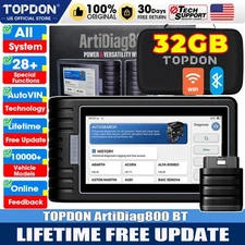 TOPDON AD800BT Car OBD2 Scanner Diagnostic Code Reader All Systems IMMO TPMS Oil