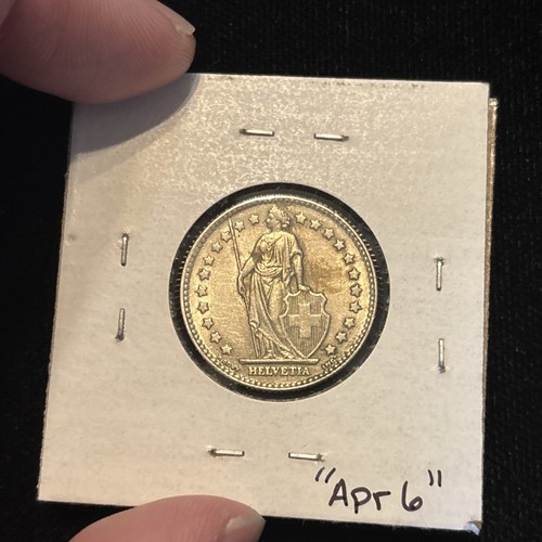 1962 Switzerland Franc Silver Circulated “apr6” Swiss 1 Fr World Coin - Picture 19 of 21