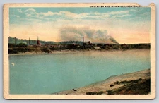 Ohio River & Iron Mills Ironton Ohio OH c1920 Postcard