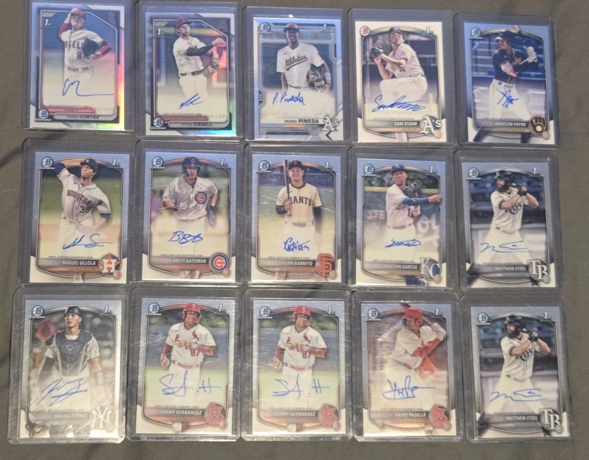 2025 bowman chrome autograph lot