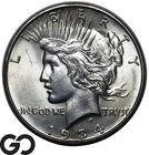 1934-D Peace Dollar, Nice Luster, Gem BU++, Smooth Cheek!