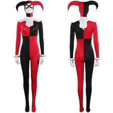 Harley Quinn Cosplay Costume Outfits Women's Jumpsuit Halloween Carnival Suit