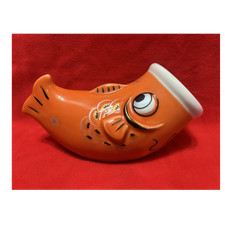 Ceramic Orange Fish Pitcher Novelty Animal Sh...