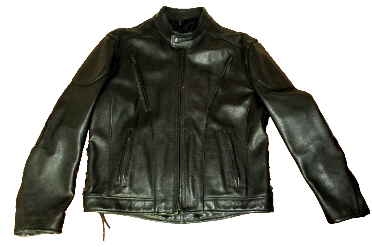 Black Leather 1990s Vintage Outerwear Coats & Jackets for Men for