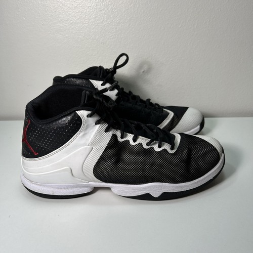 Nike Air Jordan Men’s Size 10 1/2 Basketball Shoes 819163-002 White Black - 第 3/11 張圖片
