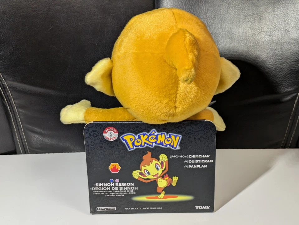 Juguete de peluche coleccionable Pokemon Trainer's Choice 3 Chimchar Tomy Foto 3 de 4
