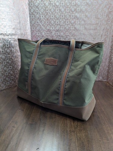 Vintage BEUTELTASCHE "FIELD & STREAM" olivgrün LG Polyblend mit Innentasche gebraucht - Bild 2 von 20