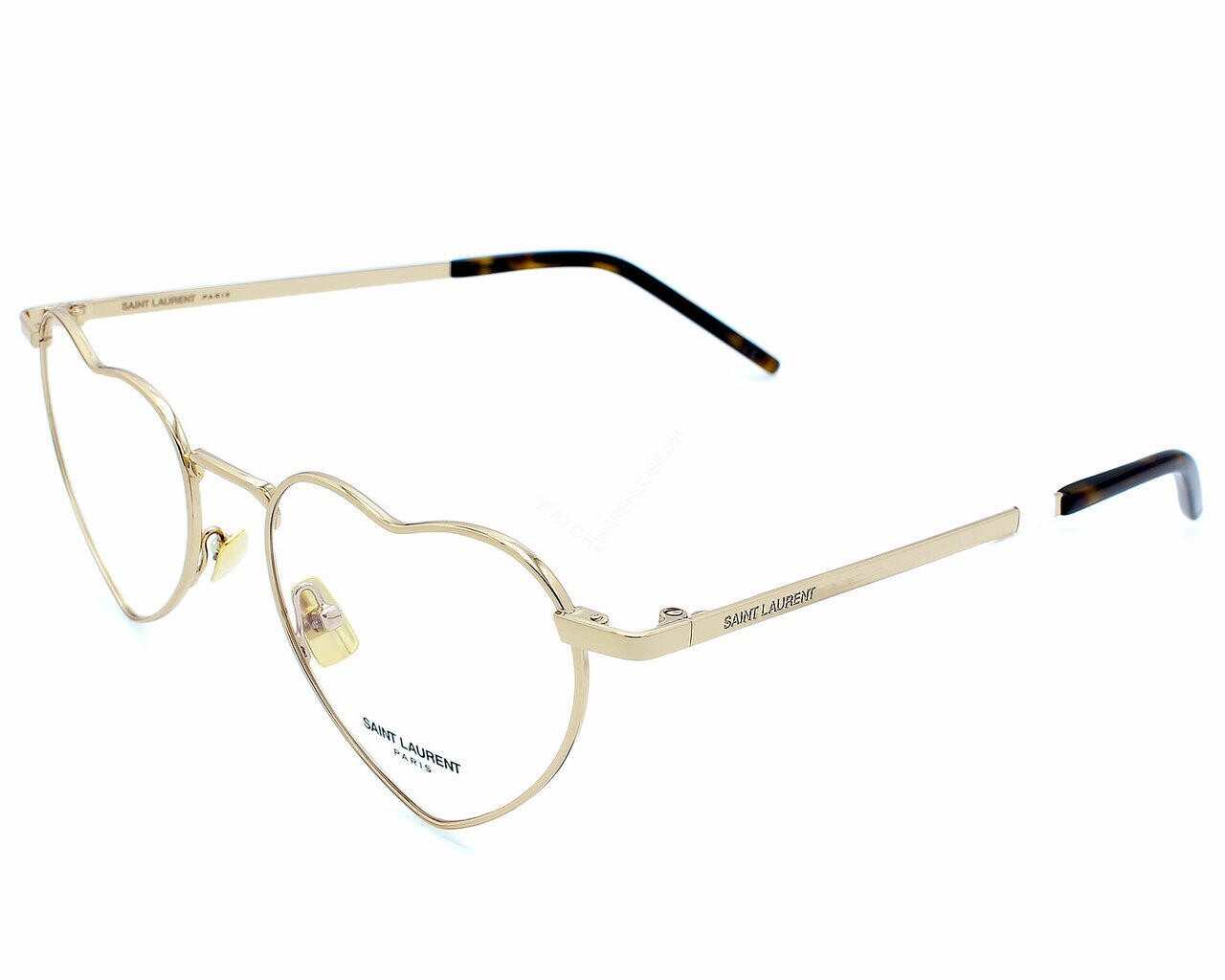 Occhiali da vista donna SAINT LAURENT montatura cuore oro 52 145MM SL 301 LOULOU OPT 003