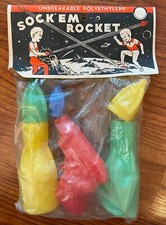 Vintage 1960s Sock'em Rocket Pop Gun Space Toys - Hong Kong
