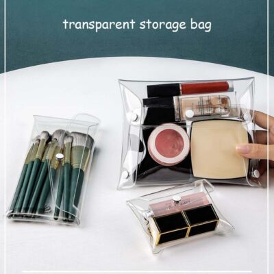 Clear Toiletry Cosmetic Transparent Set PVC Bags Travel Mini