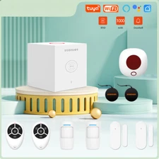WiFi Alarm System Kit Security Protection Wireless Siren APP Remote Control Lot