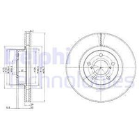 2X Delphi BG2827C Bremsscheibe Passend FüR Subaru