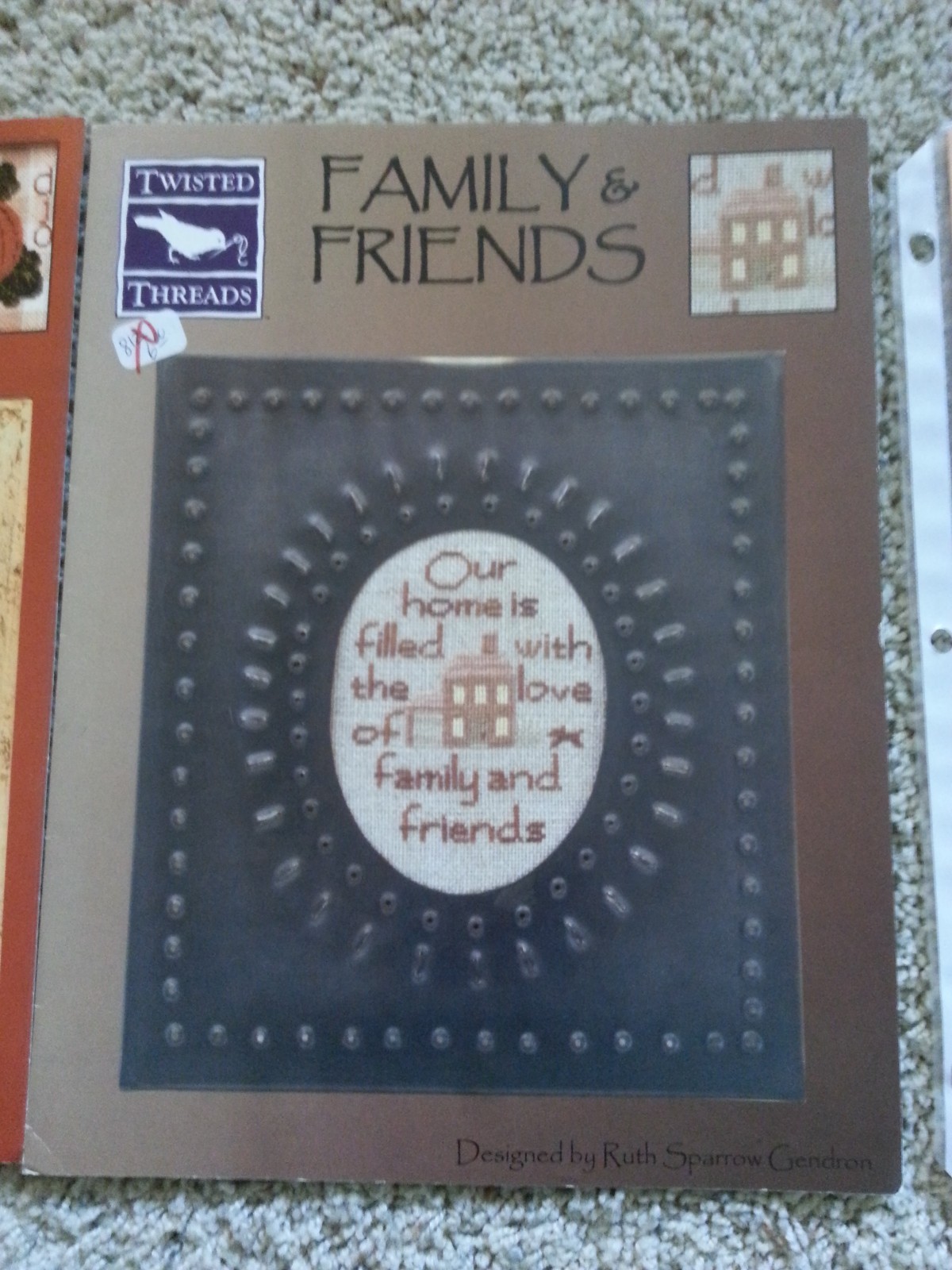 Twisted Threads Cross Stitch Charts Lot of 3, Family & Friends, Halloween, etc.