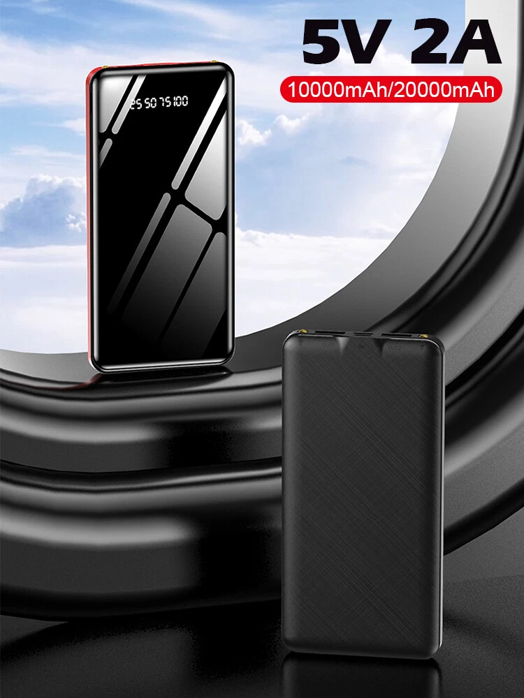 20000mAh Dual USB Power Bank with LED Display for Heating Vest & Socks