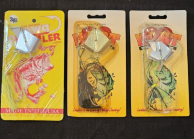 Clicker Buzz Baits Lot Of  3  topwater crank bait  new in package