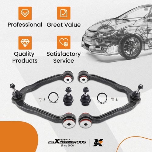 Front Upper Control Arms w/ Ball Joint for 99-06 Chevy Silverado GMC Sierra 1500 - Foto 6 di 12
