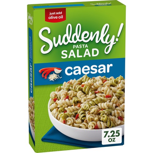 Mezcla de ensalada de pasta César repentinamente ensalada con pimientos rojos y crutones, caja de 7,25 oz - Imagen 8 de 12