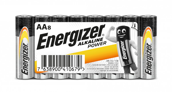 2X8Er Blister-Energizer Alkaline Power Mignon Batterie Aa LR6 MN1500 1,5V-image