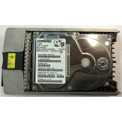 BC072638A2 - Compaq 73GB 10K RPM SCSI 3.5'' HDD w/ tray