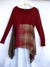 Poeme by  Citron Top~Draped Sides~Artsy Beauty~S~Gorgeous~EUC