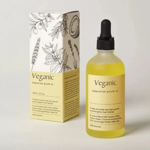Natural Hair Growth Oil Veganic Hair Care Rosemary Oil for Hair Growth 60ml