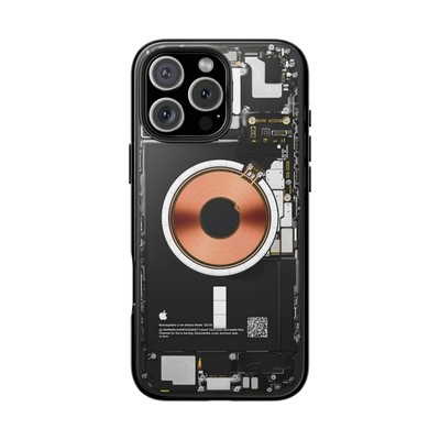 X-Ray Tough Phone Case, Iphone 16 Pro Max Tear Down Internal View, Protective