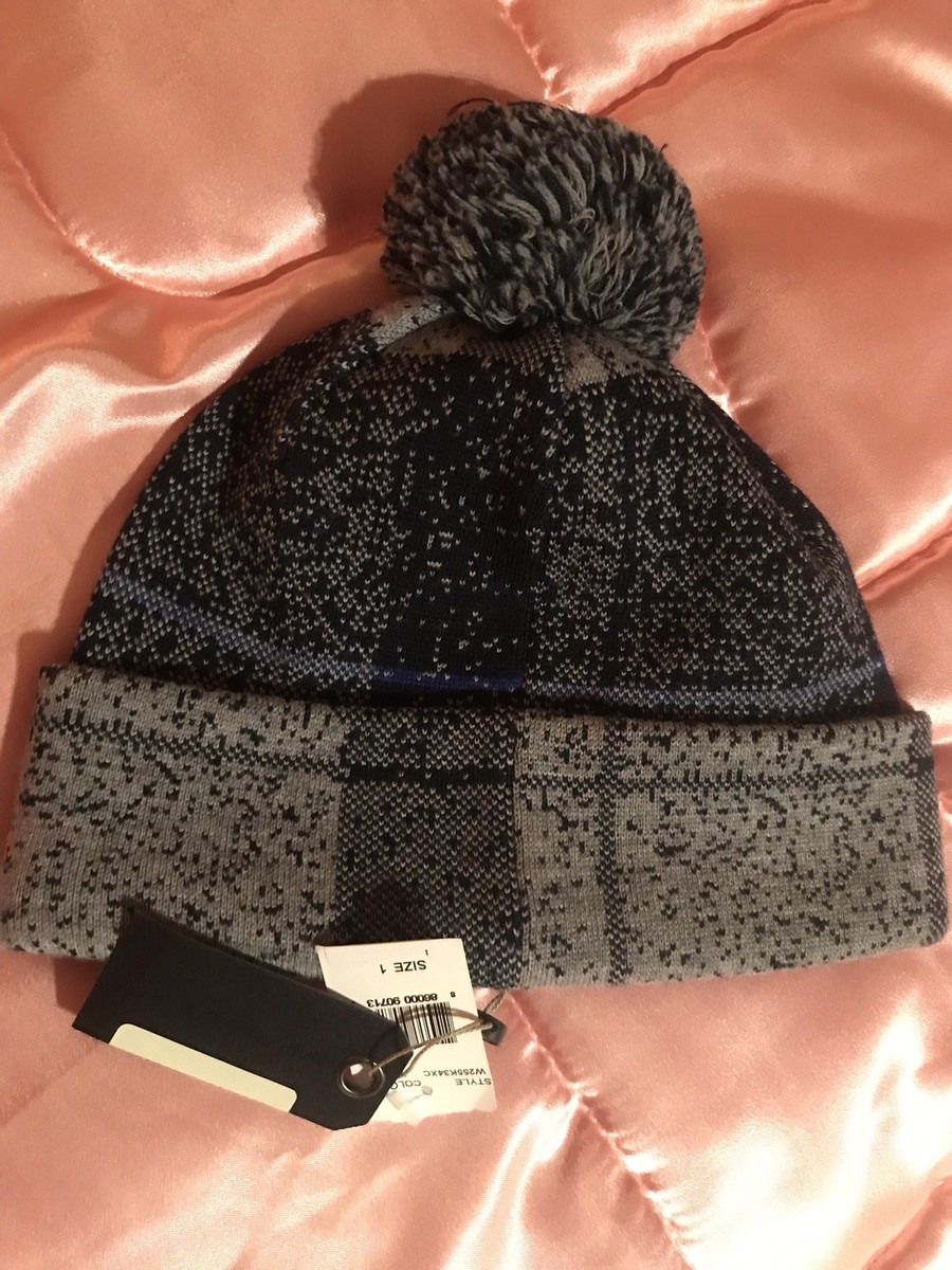 Rag & Bone Tegan merino wool beanie Navy plaid MSRP $125 | eBay