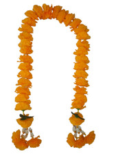 Thai Marigold Garland 1M Artificial Flower Spiritual Temple Altar Good Luck Deco