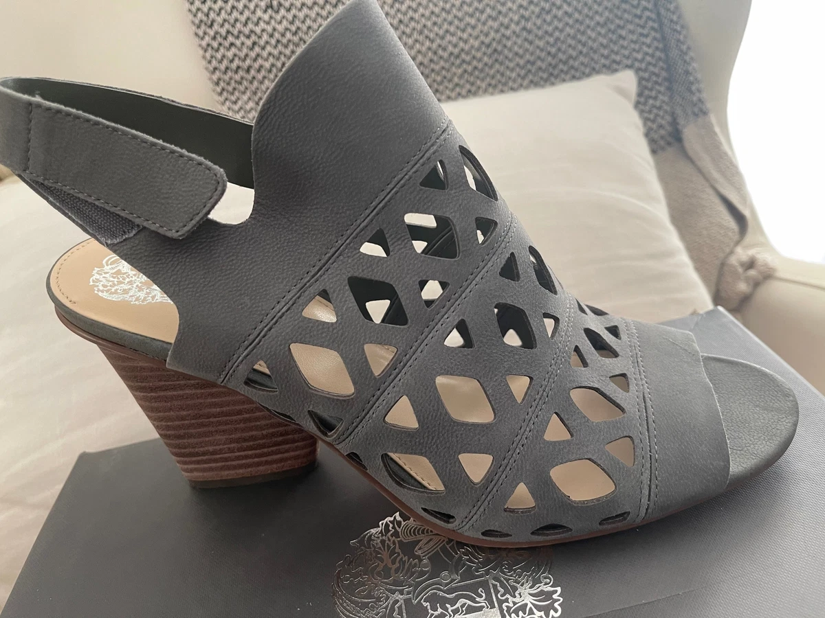 Vince camuto cutout nubuck heeled best sale sandals