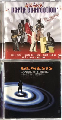 2 CDs 90er Various   Funky Party Connection & Genesis    Calling All Stations...