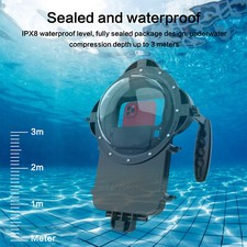 Underwater Smartphone Dive Case Handle Grip HD Waterproof Housing for iPhone