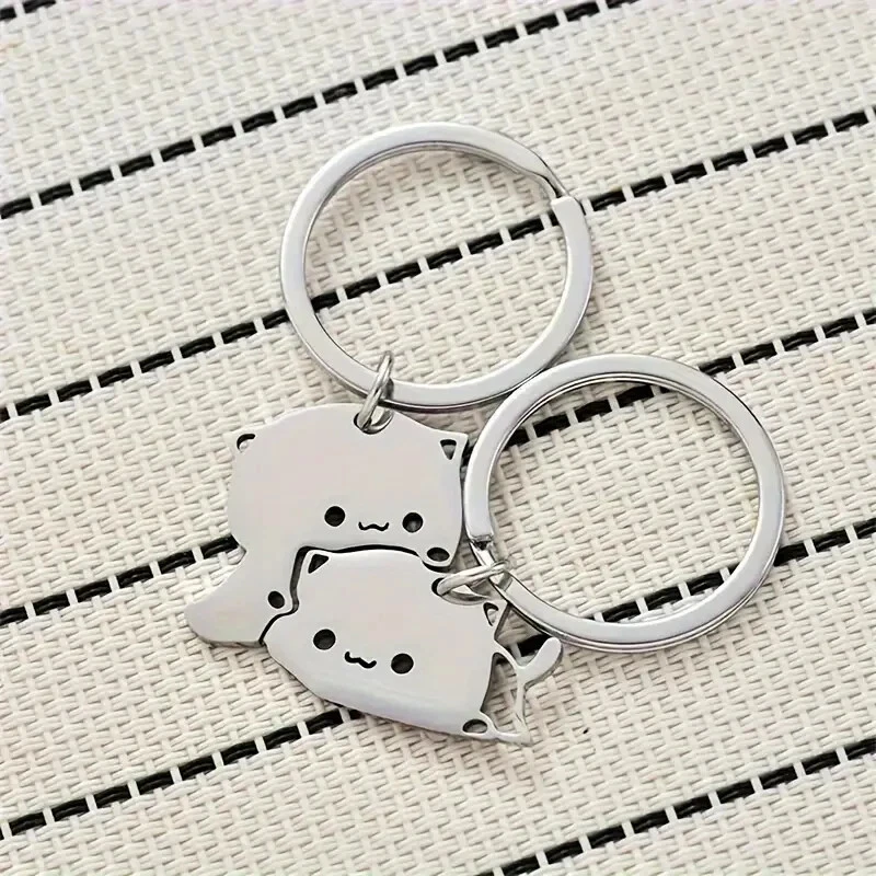 KIT 2 PORTACHIAVI PER COPPIA CUORE MAGNETICO AMORE SAN VALENTINO