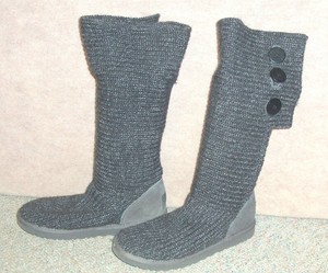 ugg gray knit boots