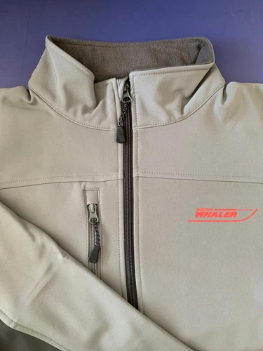 Boston Whaler Screen Printed Devon & Jones Men's Soft Shell Colorblock Jacket - product listing photo