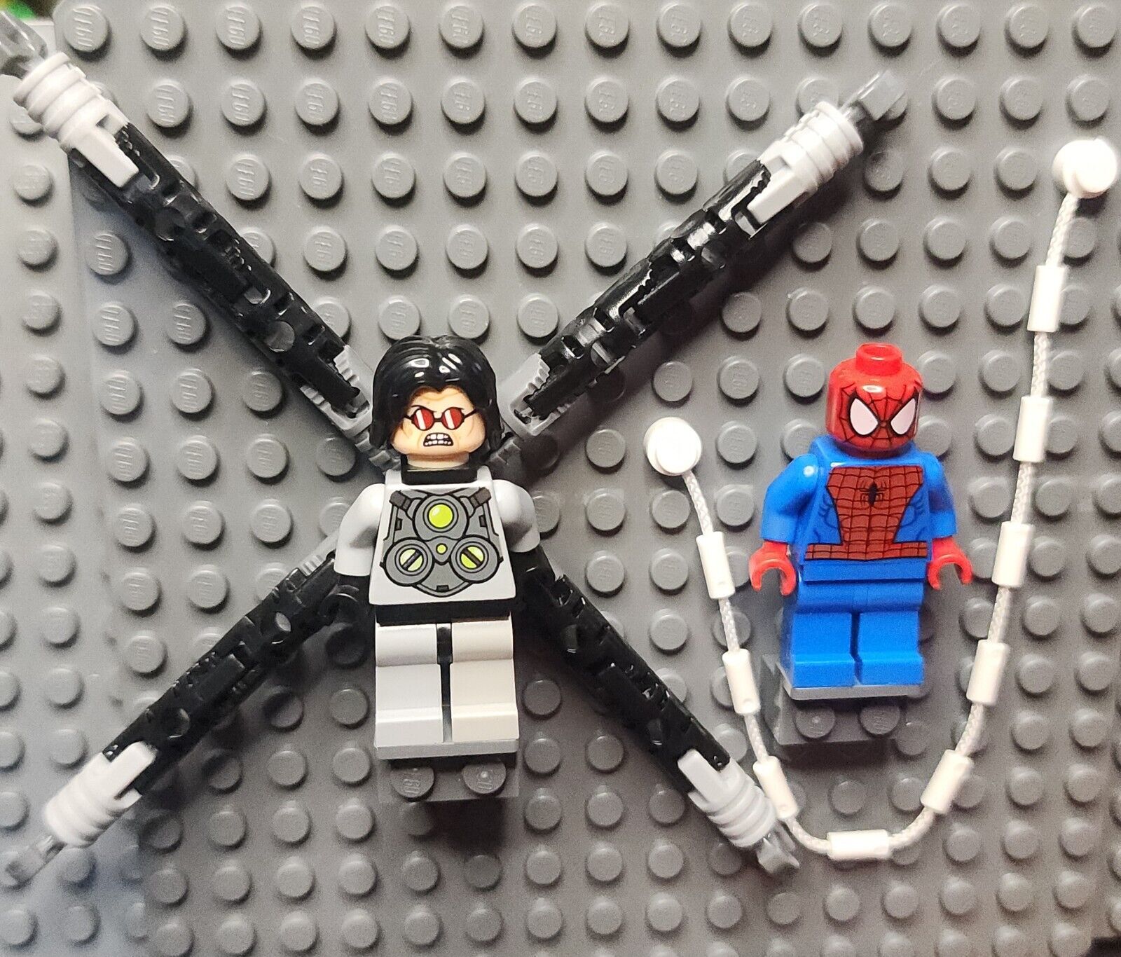 LEGO Dr. Octopus &amp; Spider-Man Ock) Minifigure w/ Arms Marvel Super Heroes eBay