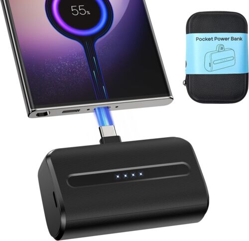 NEWDERY 6600mAh USB-C Power Bank – Mini Fast Charger for Galaxy, Pixel, Android - Picture 2 of 13