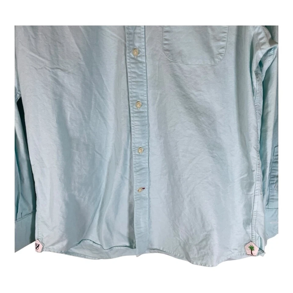Daniel Cremieux Classics Mens Shirt M Medium Light Blue Casual Button Designer - Image 4 of 4